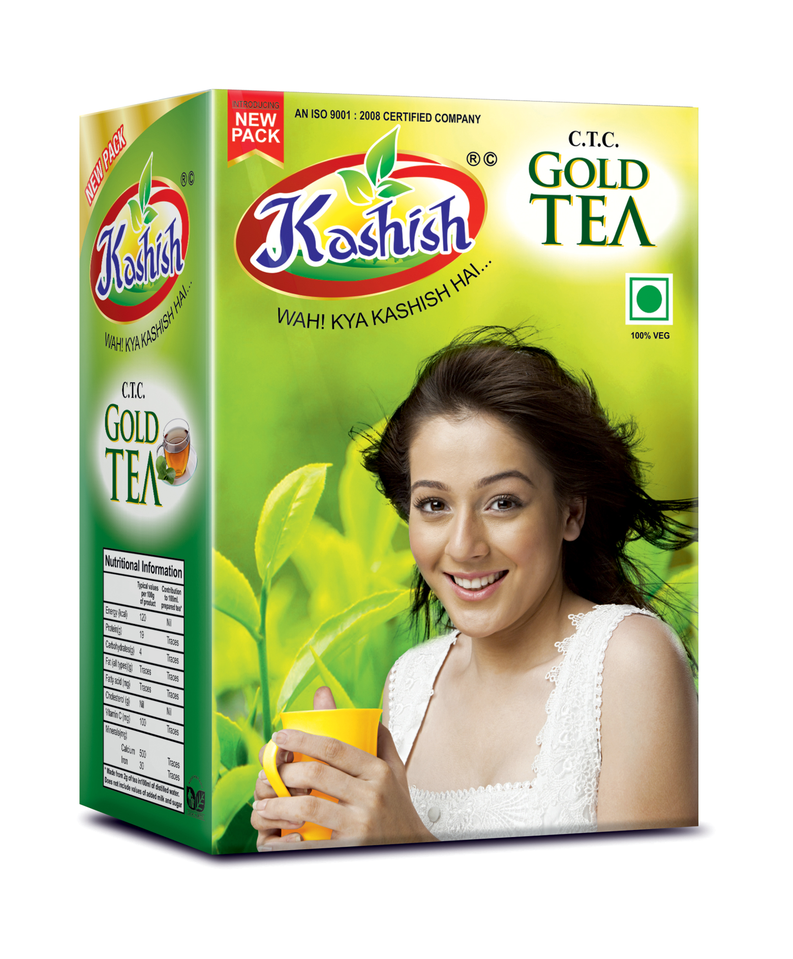Kashish Tea Packaging Design